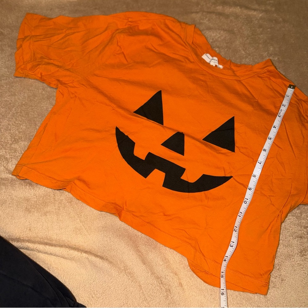 Orange Pumpkin Face Tee